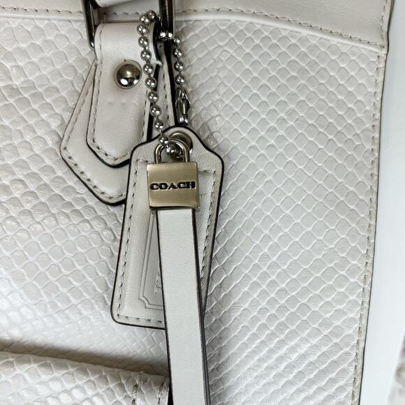 Coach Charlie Embossed Python Leather Large Tote Bag F28723 Limited Edition - Picture 8 of 16